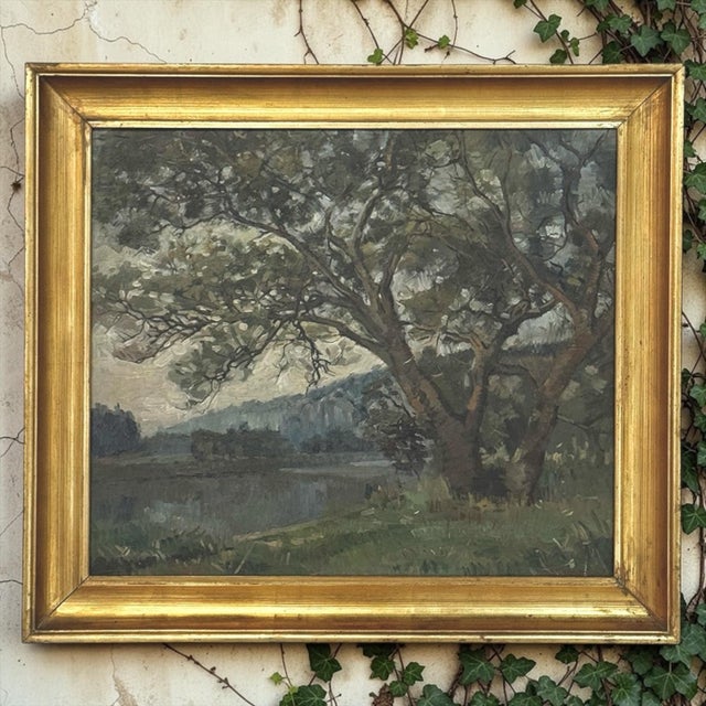 Beaux-Arts Framed Oil Painting on Canvas by Leon Bourdon (1880-1945) For Sale - Image 3 of 16