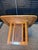 1960s Vintage 1960's Caned Bottom Breakfast Table W/ Checkerboard Parquet Top For Sale - Image 5 of 7
