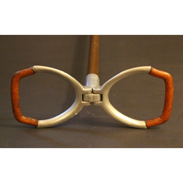 English Mid-20th Century English Steel Shooting Stick or Hunting Walking Stick For Sale - Image 3 of 5