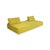 Escapade Fabric Three-Seater Yellow Green Sofa by Roche Bobois For Sale - Image 5 of 11