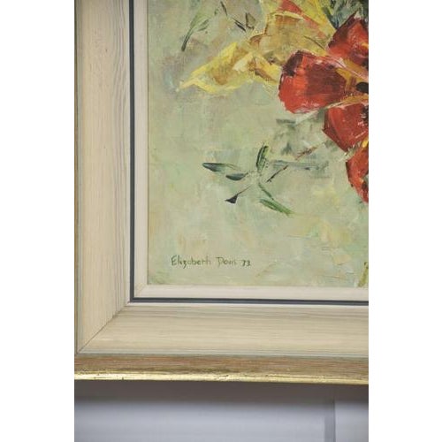 Floral Still Life, 1960s, Oil on Canvas, Framed For Sale - Image 3 of 8