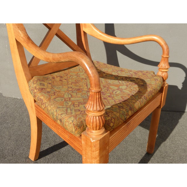 Vintage Designer Teak Bentwood Arm Chairs a Pair Chairish
