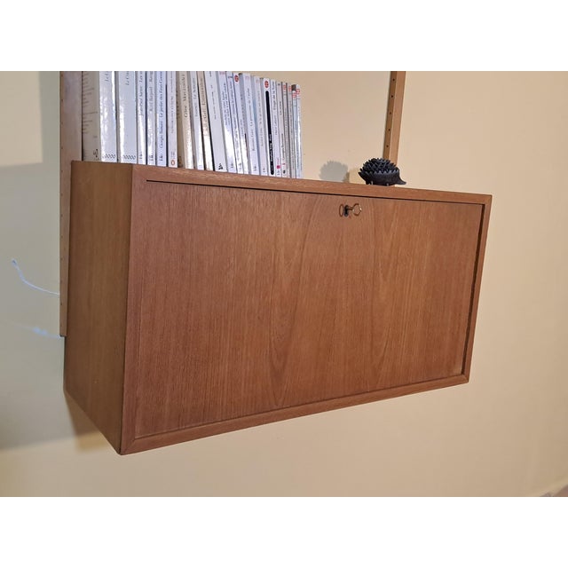 Mid-Century Scandinavian Wall-Mounted Secretary Desk by Kjell Riise, 1960s For Sale - Image 9 of 18