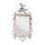 Stunning Chinese Chippendale style platinum painted giltwood mirror features a very decorative design. This mirror bears...