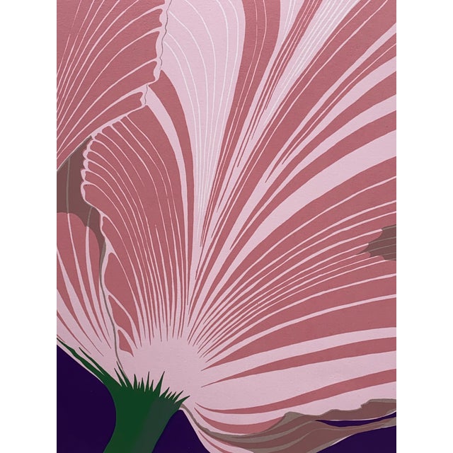 1980s Post Modern Serge Samama Tulips Serigraph, 1983 For Sale - Image 5 of 14