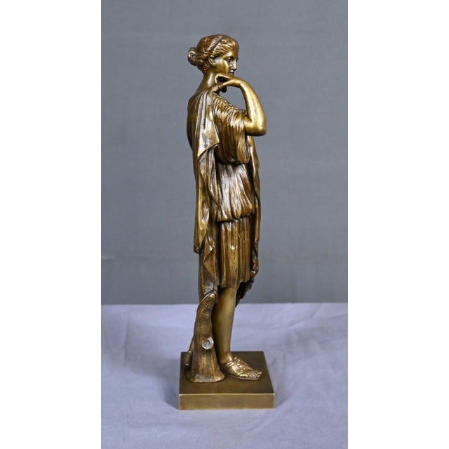 Raingo Frères after Praxiteles, Diana of Gabii, Late 19th Century, Bronze For Sale - Image 4 of 18