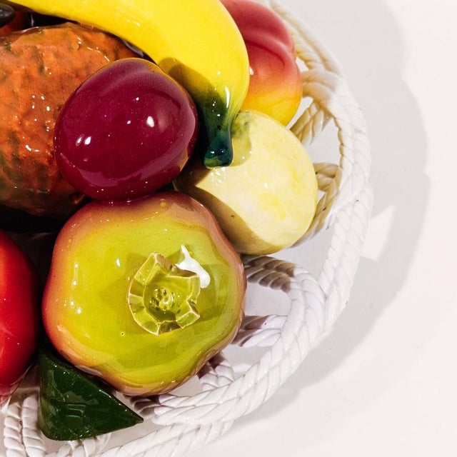 Large Ceramic Tabletop Fruit Bowl, Spain, 1950s For Sale - Image 6 of 13