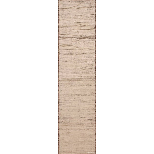 Nazmiyal Collection Abstract Modern Runner Rug For Sale