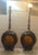 Mid-Century Modern Vintage Phoenix Consolidated Light Co Amber 24” Set of Patriotic Lamps Rare - a Pair For Sale - Image 3 of 18