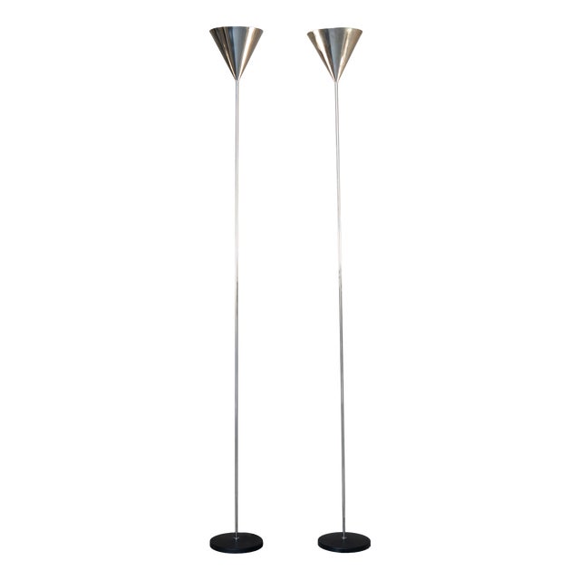 Funnel Lamps by Luigi Caccia Dominioni for Azucena, Set of 2 For Sale