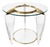 Italian Acrylic and Brass Side Table, 1960s For Sale