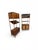 This striking companion pair of Mid-Century Modern walnut storage cabinets brings refined vintage style and versatile...