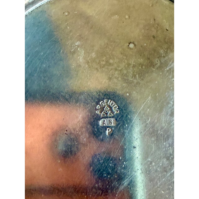 Silver Art Nouveau Hans Ofner Austria Argentor Wiener Werke Rust & Hetzel Hallmark Silver Bowl Footed For Sale - Image 8 of 13