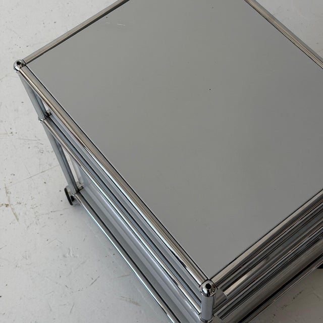 Fritz Haller 1980s Pair of Nightstands by Fritz Haller for Usm Haller, Attributed For Sale - Image 4 of 7