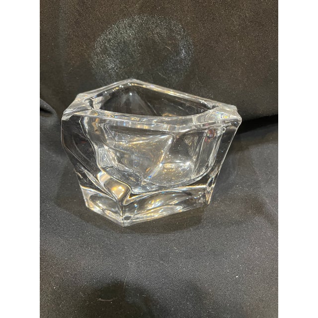 Daum Early 1900s Signed Daum France Crystal Sculpture Trinket Holder For Sale - Image 4 of 8