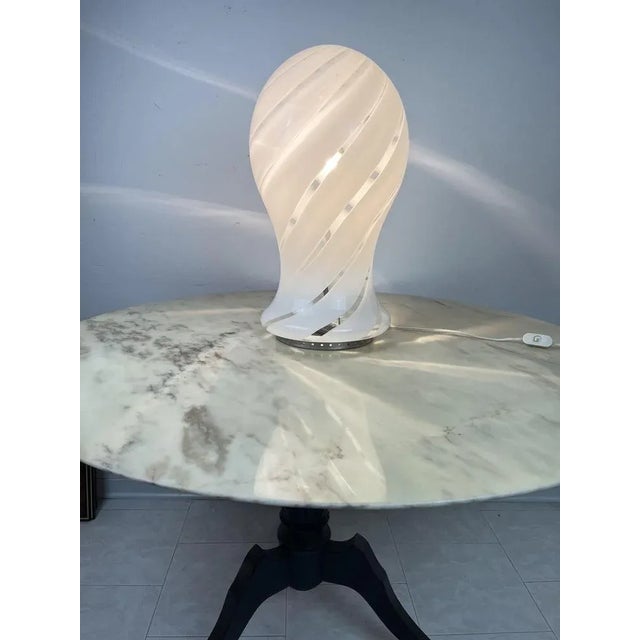 1970s Large Murano Glass Table Lamp, Italy, 1970s For Sale - Image 5 of 8