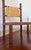 Beautiful vintage 1940s/50s MCM Hans Wegner Style Woven Canvas / Walnut Living Room side Chairs Height 34” Width 18” Seat...