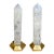 Pair of Late 20th Century Rock Crystal Tower Points on Giltwood Base For Sale