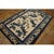 1880s Antique Small Blue and Ivory Chinese Ningxia Small Foo Dog Greek Key Rug For Sale - Image 4 of 10