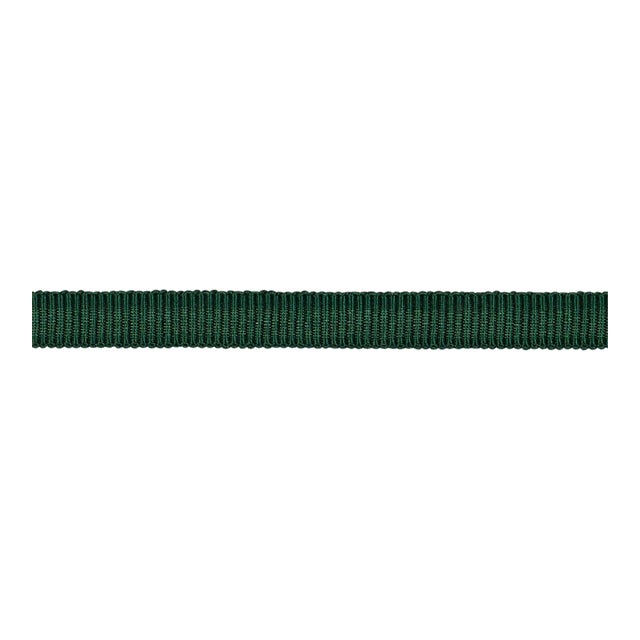 SAMPLE - Schumacher Narrow Faille Tape In Emerald For Sale