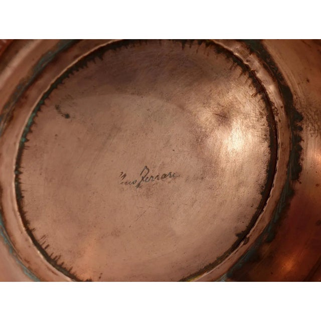 Italian Art Deco Copper Vase by Gio Ponti for Nino Ferrari, 1930s For Sale - Image 6 of 8