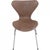 Seven Chairs in Patinated Brown Leather by Arne Jacobsen, 1990s, Set of 6 For Sale - Image 3 of 18