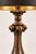 Vintage Neoclassical Acanthus Table Lamp With Peacock Teal Satin Shade For Sale In Los Angeles - Image 6 of 9