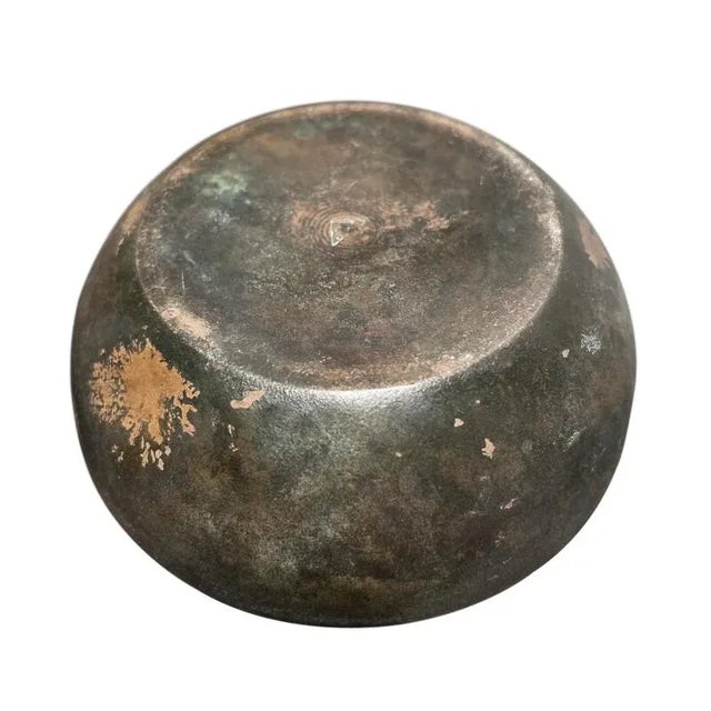 Mid-Century Modern Just Andersen Danish Art Deco Patinated Bronze Bud Vase For Sale - Image 3 of 6