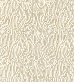 Sample - The House of Scalamandré Faux Bois Velvet Fabric, Fog