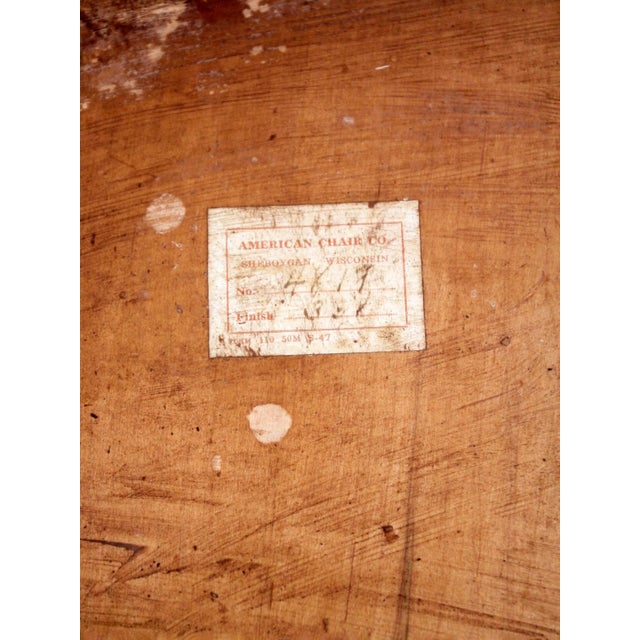 1940s American Chair Co Drop Leaf Gateleg Dining Table For Sale - Image 15 of 18