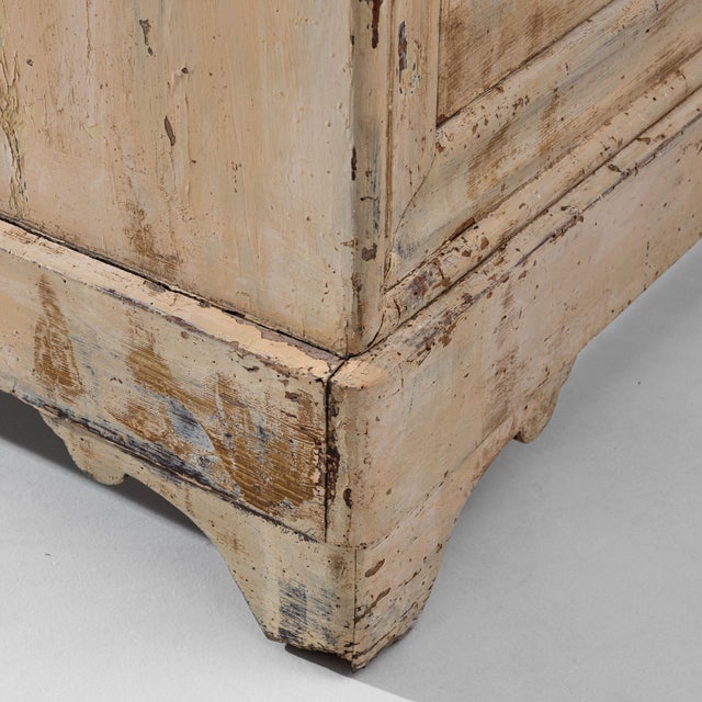 1880s French Wood Patinated Chest of Drawers With Marble Top For Sale - Image 12 of 18