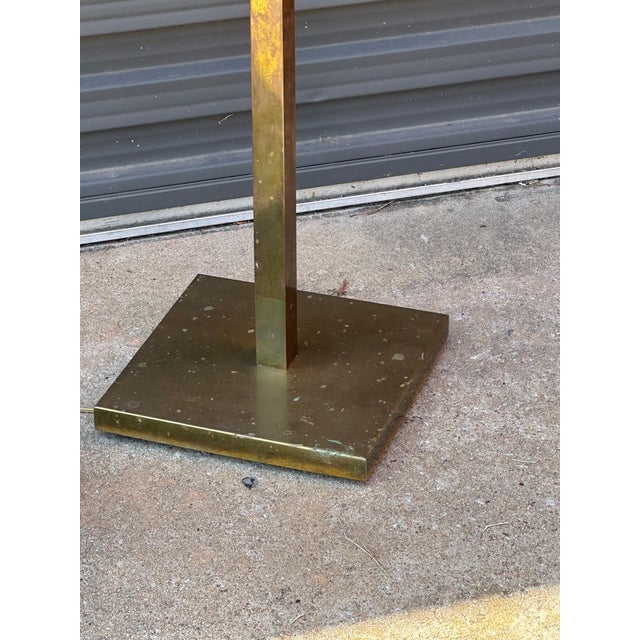 Gold Pair of 1970s Brass Torchieres For Sale - Image 8 of 11