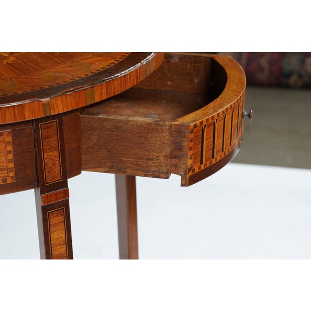 Antique Late 19th Century French Louis Xv Style Marquetry Occasional Table For Sale - Image 12 of 12