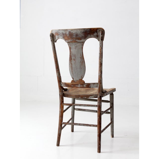 Antique 19th Century Painted Lyre Back Chair For Sale - Image 13 of 17