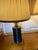 Vintage Brass Brutalist Style Pair Lamps Set of 2 Original Shades For Sale - Image 12 of 18