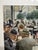 Brown Franz František Horník-Lánský, Coffee House Terrace, Mixed Media, Framed For Sale - Image 8 of 13