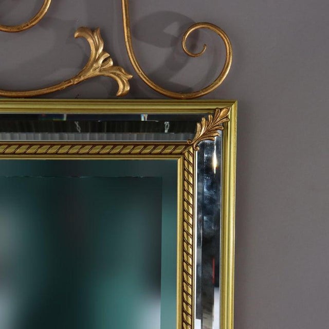 Large Vintage French Louis XVI Gilt Wall Mirror, Circa 1940 For Sale - Image 6 of 13