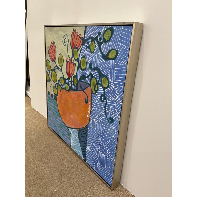 Soicher Marin - Three Flowers Giclee on Canvas Framed. For Sale In Atlanta - Image 6 of 10