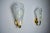 1970s Frosted Leaf Wall Lights in Murano Glass, 1970, Set of 2 For Sale - Image 5 of 8