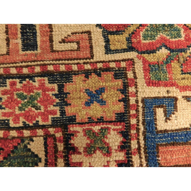 Vintage Hand Knotted Vegetable Dye Royal Choi Afghan Area Rug. 5'2"x 6'4" For Sale - Image 14 of 15