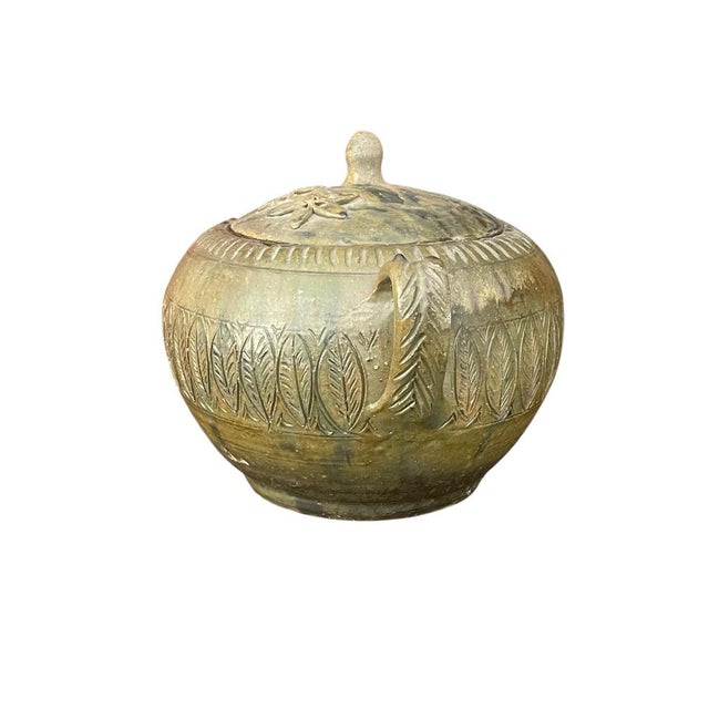 Scassellati artistic ceramic centerpiece, 20th century, vintage Refined amphora centerpiece with lid, hand-decorated,...