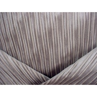 Osborne & Little Cornelia Griege Textured Velvet Upholstery Fabric- 3-1/8 yards For Sale