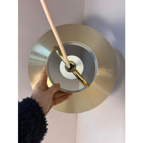 Gold Hanging Lamp from Fog & Mørup For Sale - Image 10 of 11