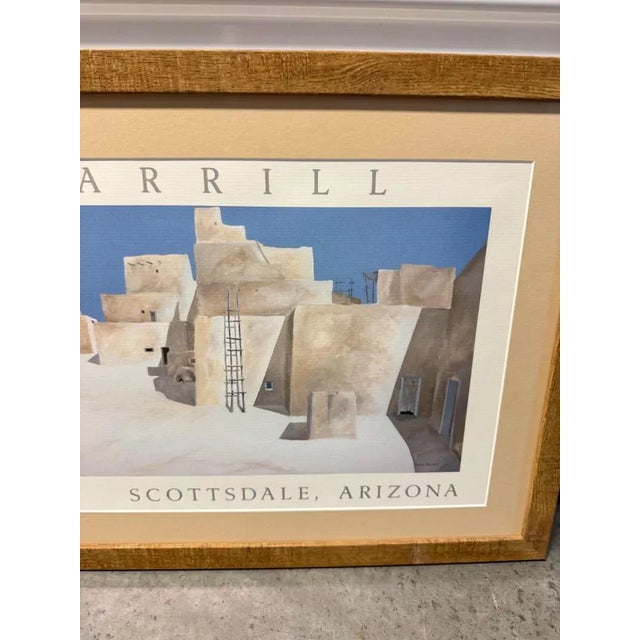 1980s 1980s James Harill's Summer Sun Taos Pueblo Framed Print For Sale - Image 5 of 7