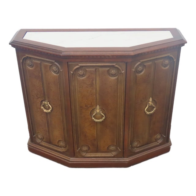 Hollywood Regency Small Console Cabinet 6647 For Sale