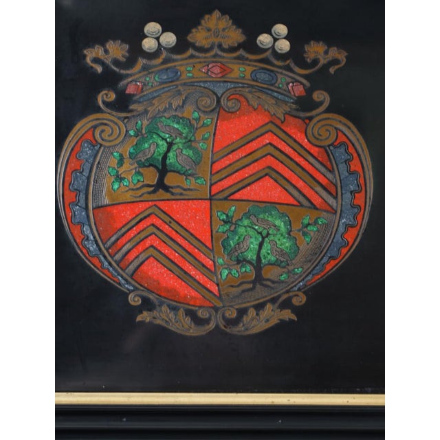 Late 19th Century Large 19th Century Florentine Heraldic Pietra Dura Plaque, Allegory of Peace in Marble, 1890s For Sale - Image 5 of 14