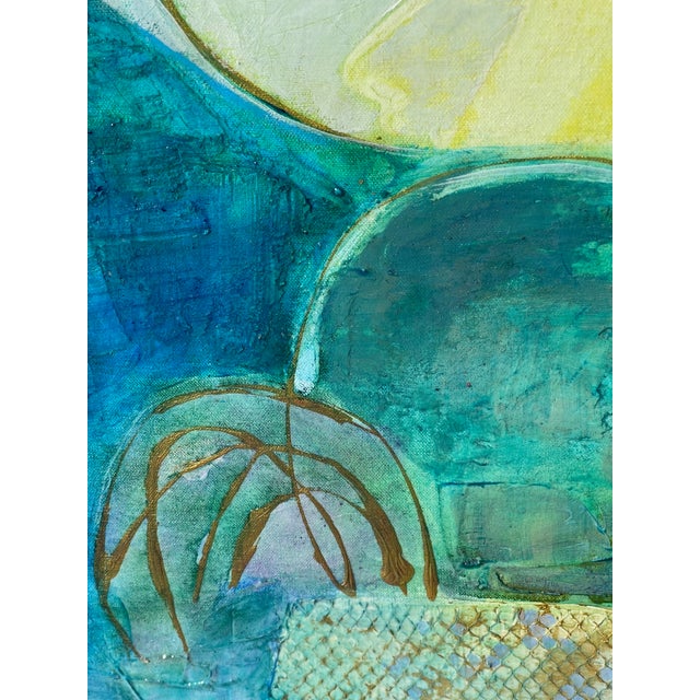 2020s "Save Our Oceans Iii" Contemporary Abstract Modern Painting by Artist Sonia Gold For Sale - Image 5 of 11