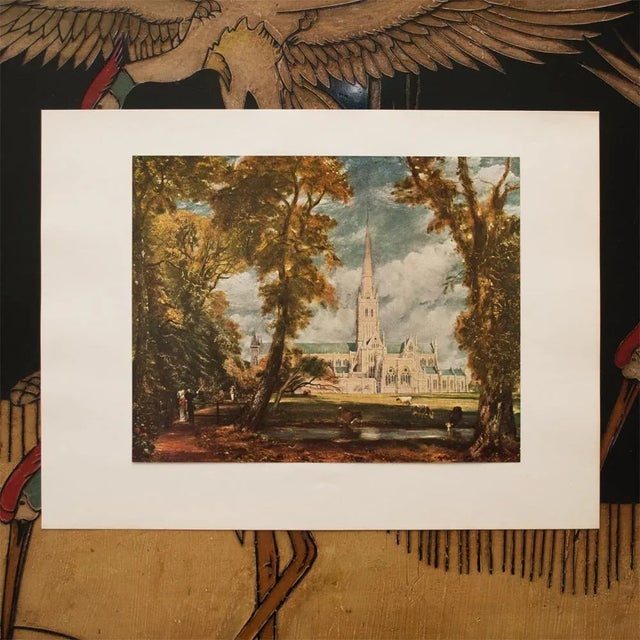 American 1954 After John Constable "Salisbury Cathedral", First American Edition Lithograph For Sale - Image 3 of 8
