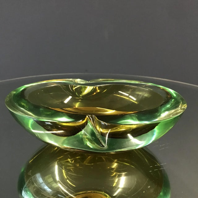 Vintage Murano Multi-Colored Glass Ashtray For Sale - Image 4 of 4
