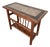 Mid-Century Teak Tiled Side Table with Magazine Rack For Sale